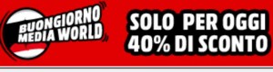 Mediaworld: film e musica scontati 40%