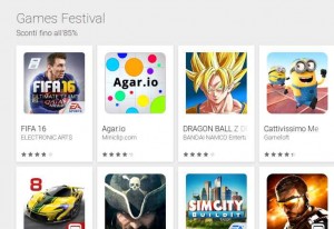 Games Festival sconti giochi Android fino all'85%