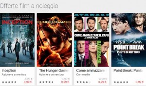 Sconti Play Store su film a noleggio