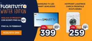 Unieuro FuoriTutto Winter Edition: sconti fino al 50%