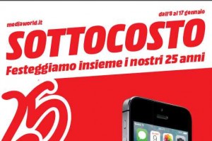 Volantino Mediaworld sottocosto offerte 8-17 gennaio 2016